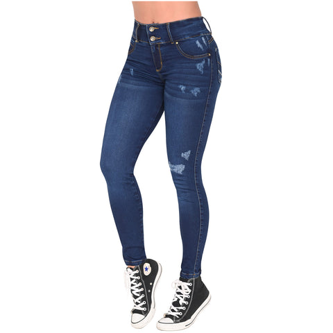 LOWLA 21888 | Butt Lifting Skinny Colombian Ripped Jeans for Women