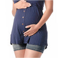 LOWLA 0829 | Women's Denim Maternity Pregnancy Shorts